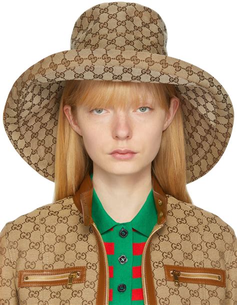 how to get gucci wide brim felt hat|gg canvas wide brim hat.